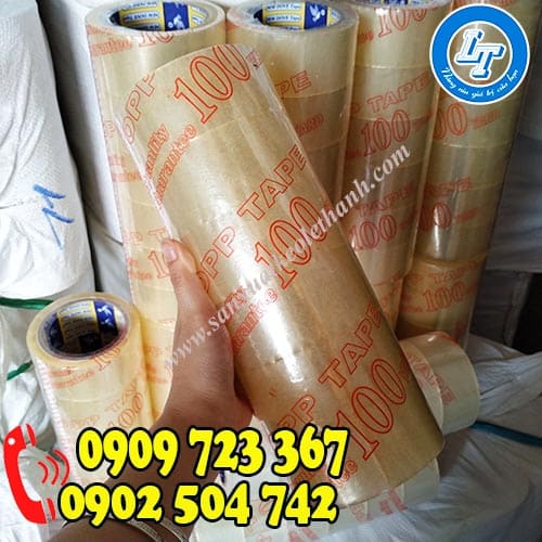 Giá băng keo trong 100 yard tại xưởng sản xuất 1 Băng keo trong 100 yard