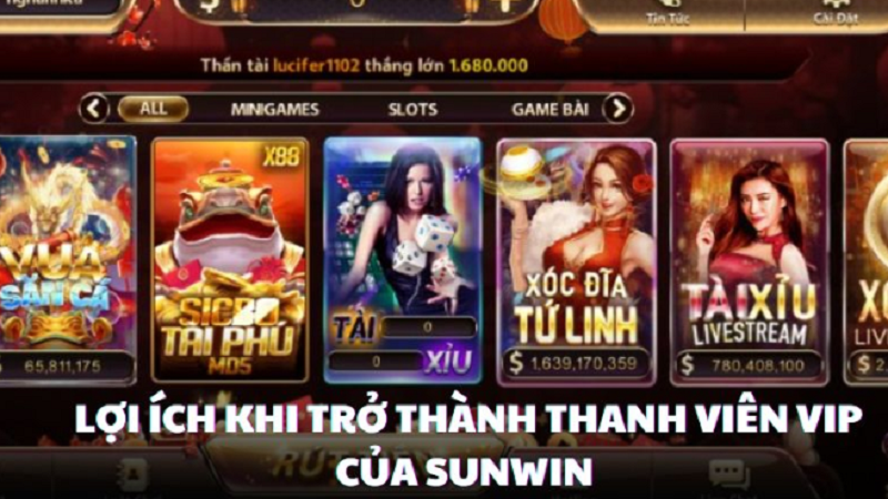 Khuyến Mãi Sunwin Dành Riêng Cho Người Chơi Vip 1 khuyen-mai-sunwin